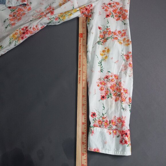 St. John's Bay Women's 100% Cotton White Button-Down Shirt Size XL - Picture 8 of 11